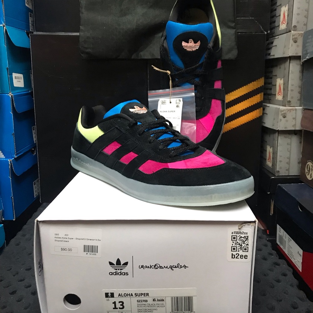 adidas Aloha Super Mark Gonzales “Black Multi” 13M GZ2769 NWT DS OG BOX